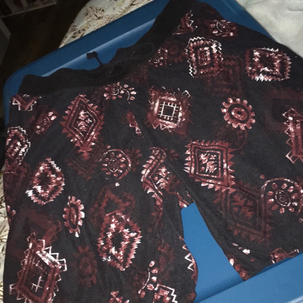 black and red joggers size L